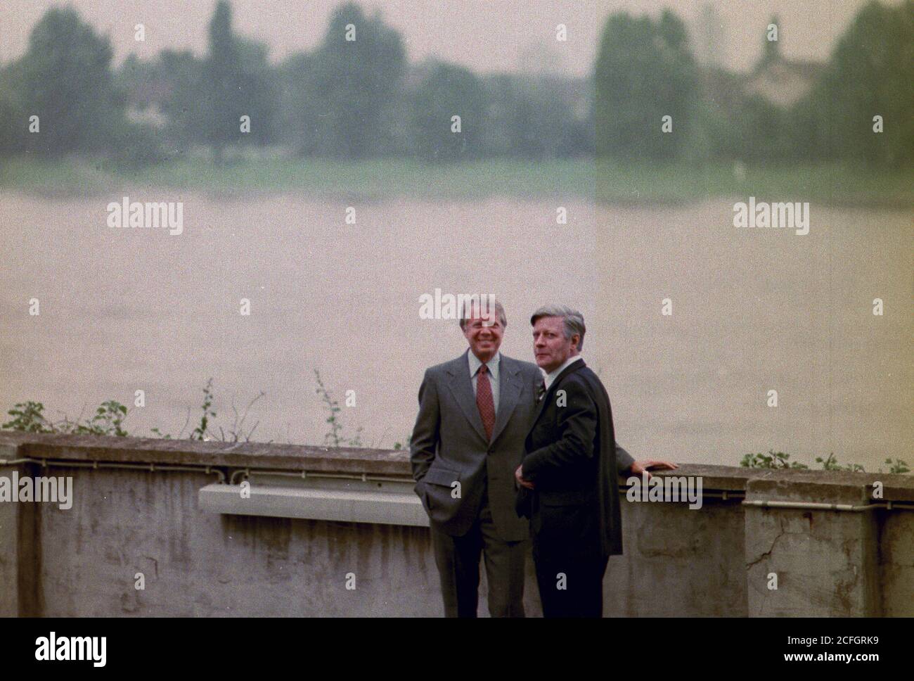 Jimmy Carter and Chancellor Helmut Schmidt ca. 14 July 1978 Stock Photo Alamy