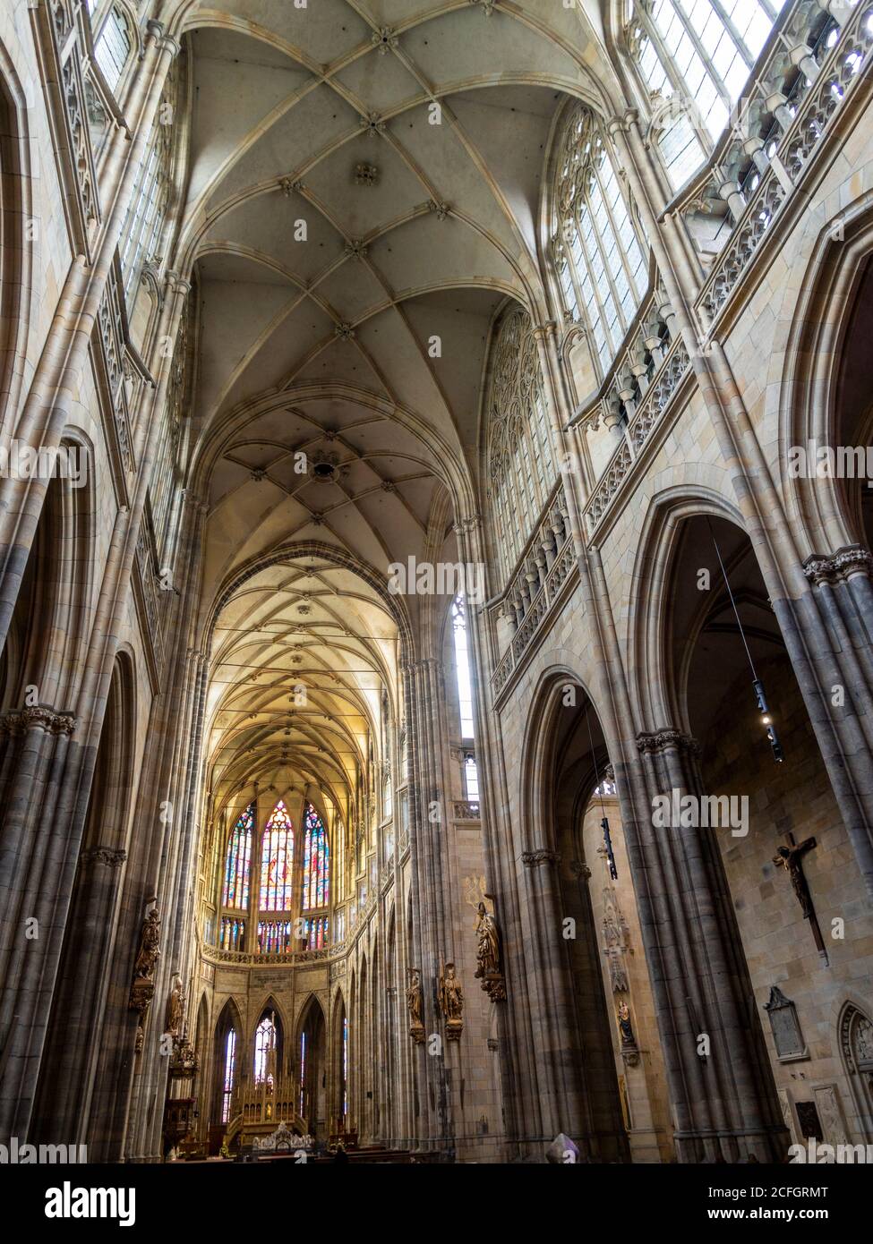 St. vitus cathedral interior hi-res stock photography and images - Alamy