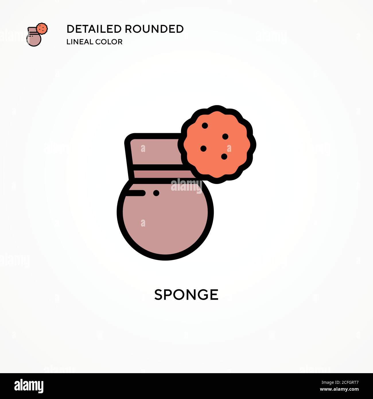 Sponge vector icon. Modern vector illustration concepts. Easy to edit ...