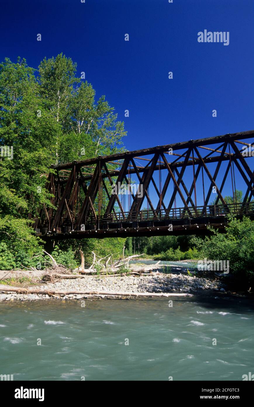 Olympic Discovery Trail railroad trail bridge, Railroad Bridge Park