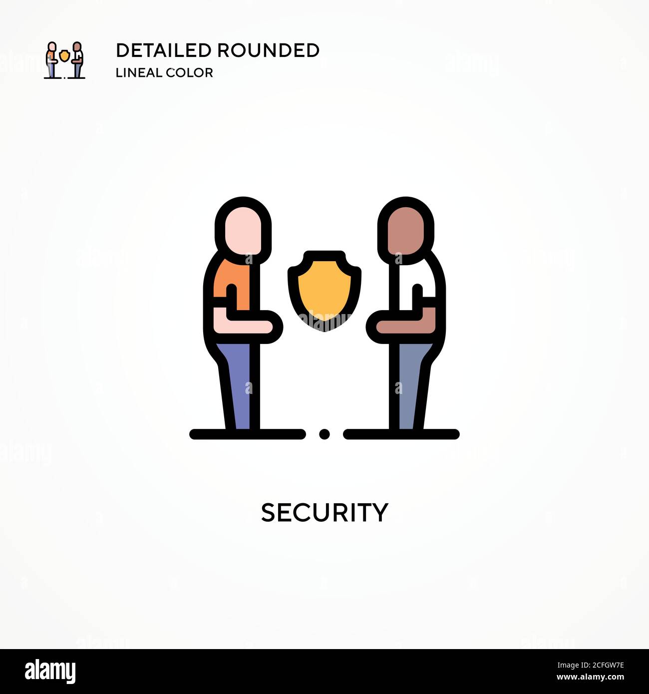 Security vector icon. Modern vector illustration concepts. Easy to edit ...