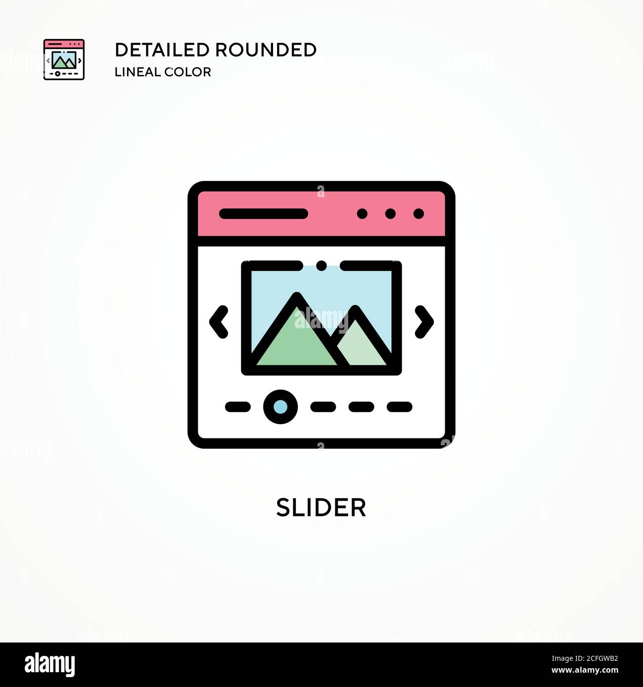 Slider vector icon. Modern vector illustration concepts. Easy to edit ...