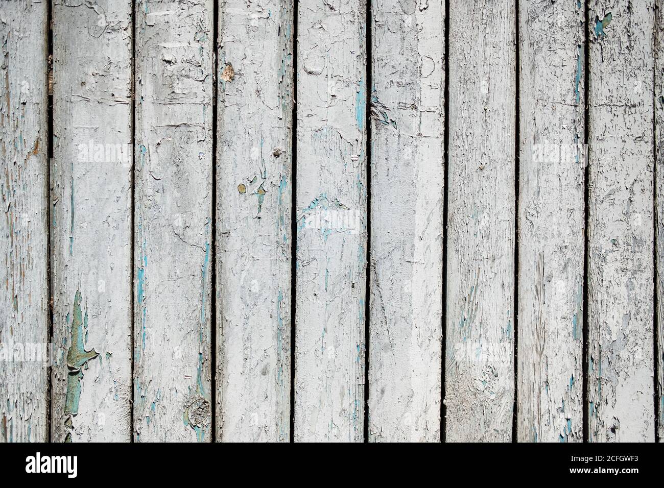 White painted Wood texture of wood wall for background and texture. Stock Photo