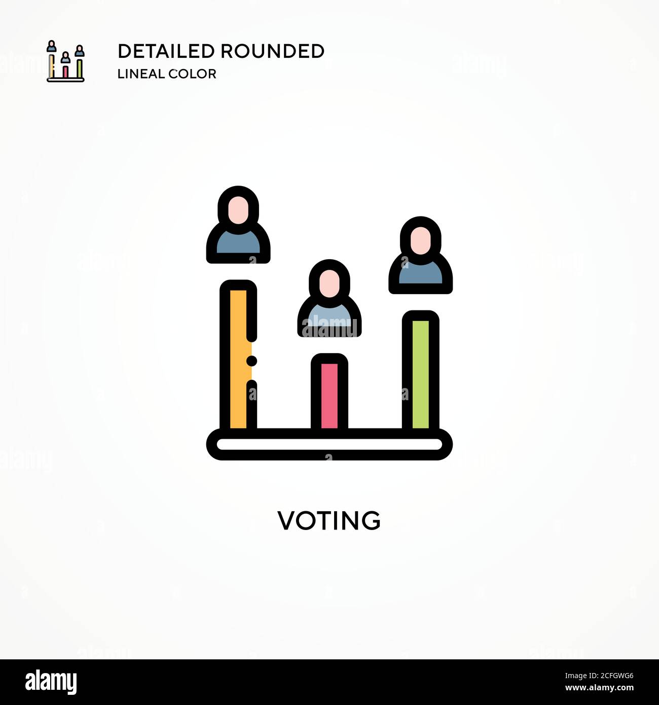 Voting vector icon. Modern vector illustration concepts. Easy to edit ...