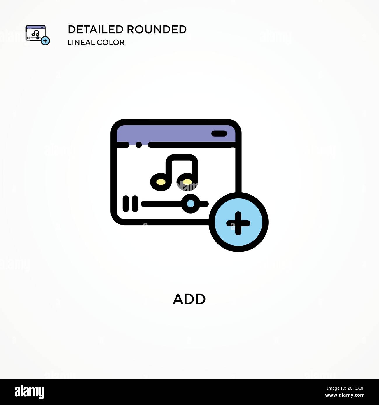 Add vector icon. Modern vector illustration concepts. Easy to edit and ...