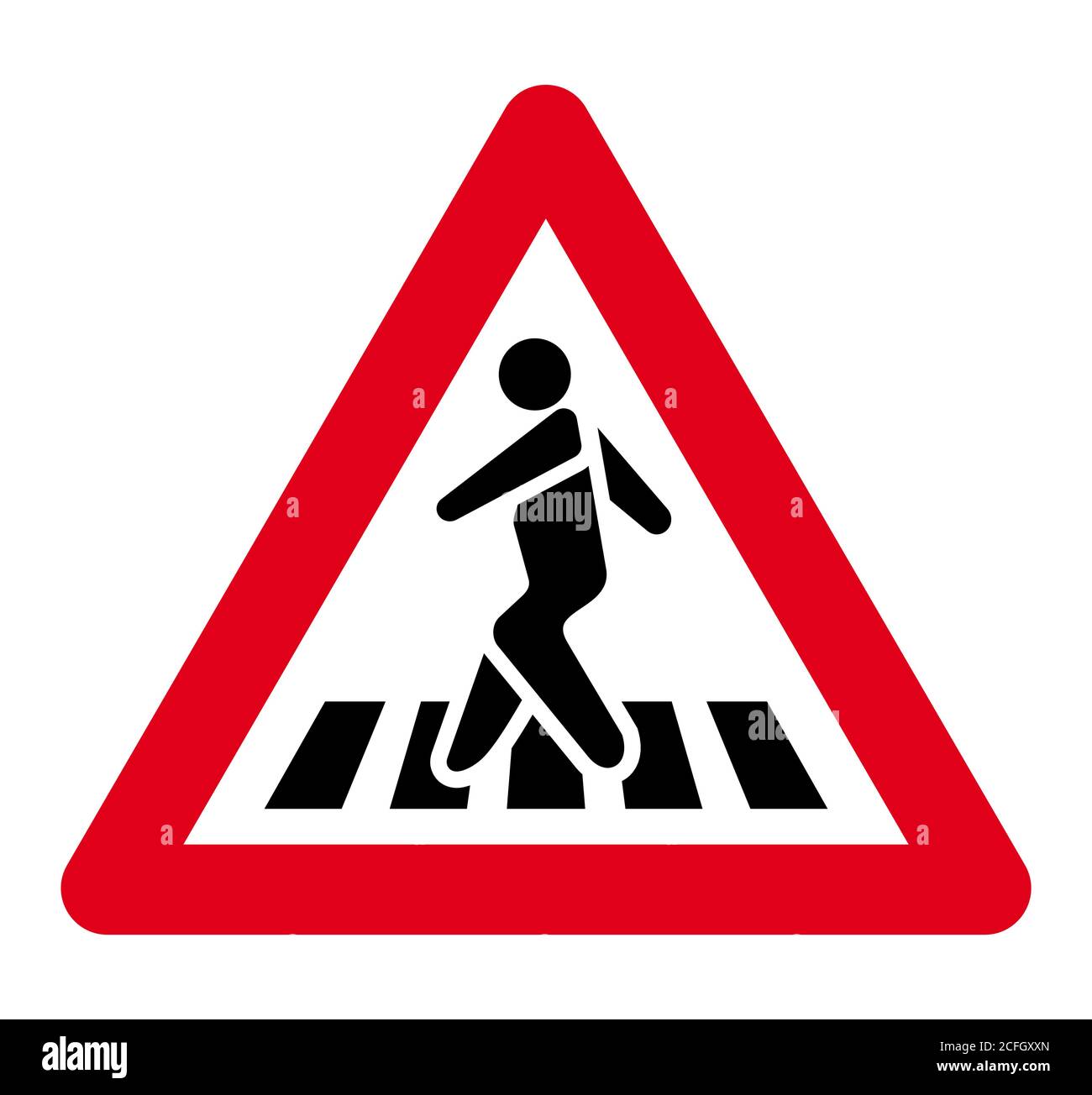 Pedestrian crossing traffic sign Stock Vector Images - Alamy