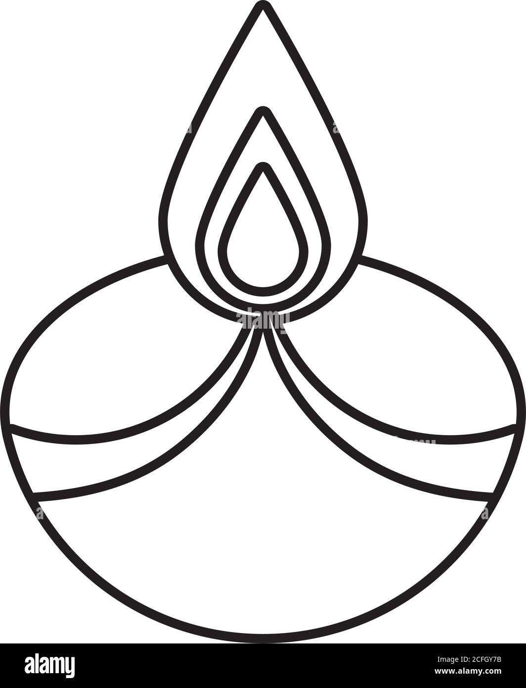 diwali black and white clipart