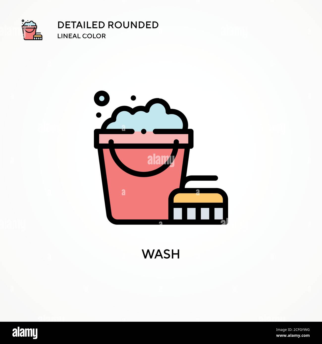 Wash vector icon. Modern vector illustration concepts. Easy to edit and ...