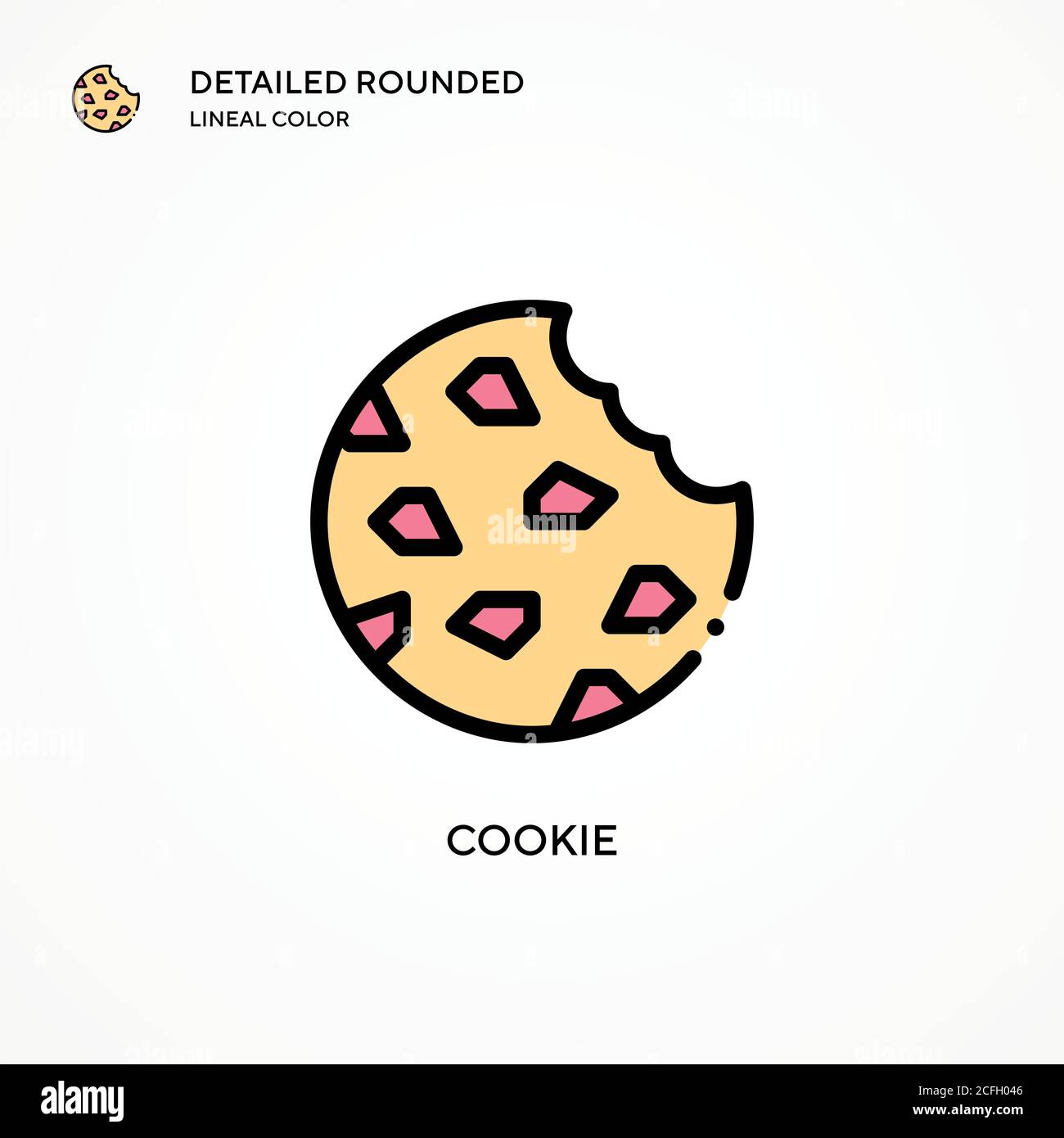 Cookie vector icon. Modern vector illustration concepts. Easy to edit ...