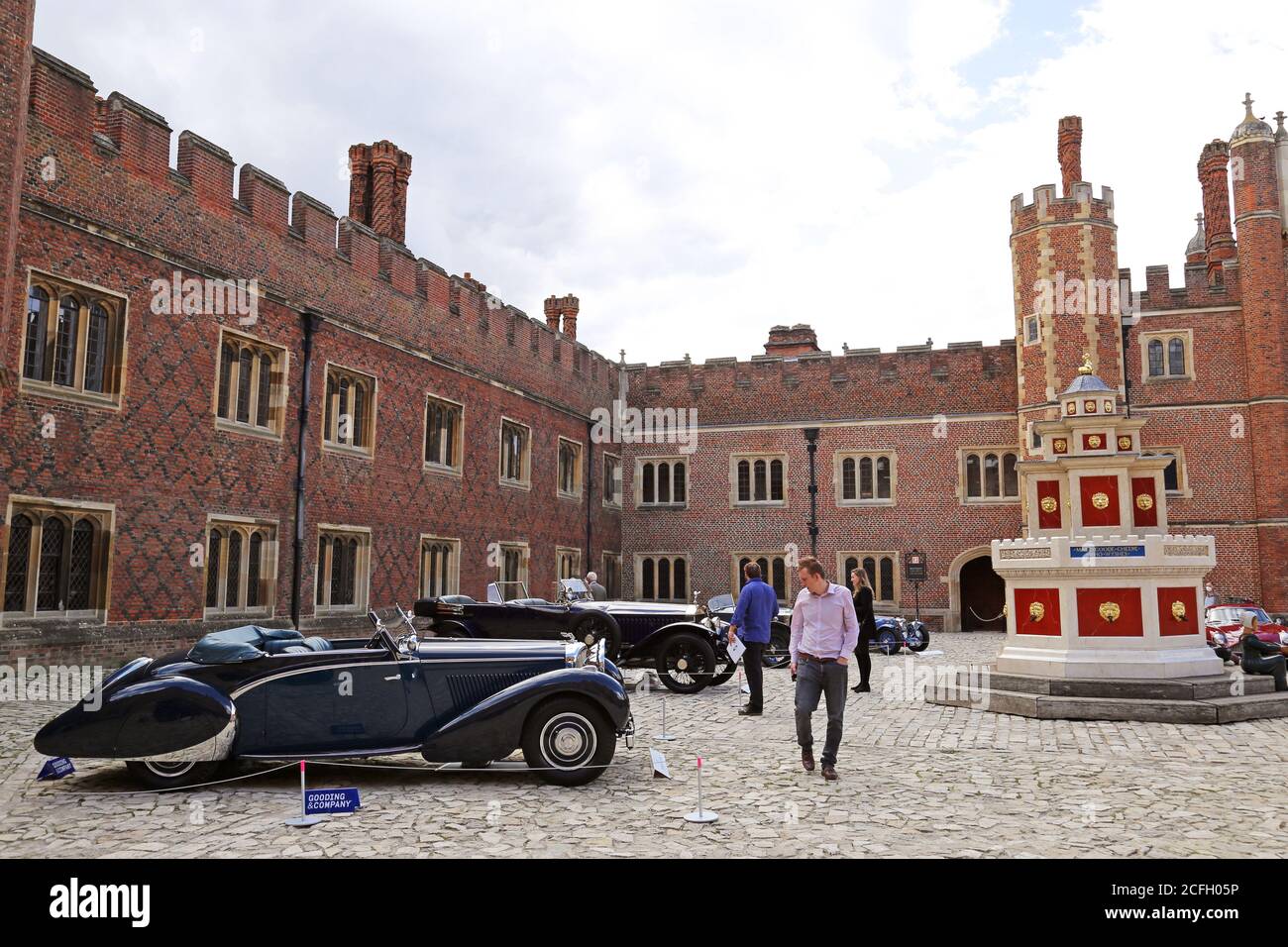 Display of Auction Lots in Base Court, Gooding Classic Car Auction, 5