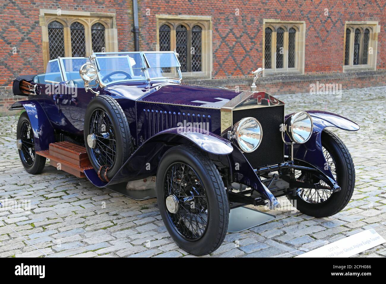 Rolls-Royce 40/50 Silver Ghost Alpine Eagle (1919) sold at £1,023,000. Gooding Classic Car Auction, 5 Sep 2020. Hampton Court Palace, London UK Europe Stock Photo