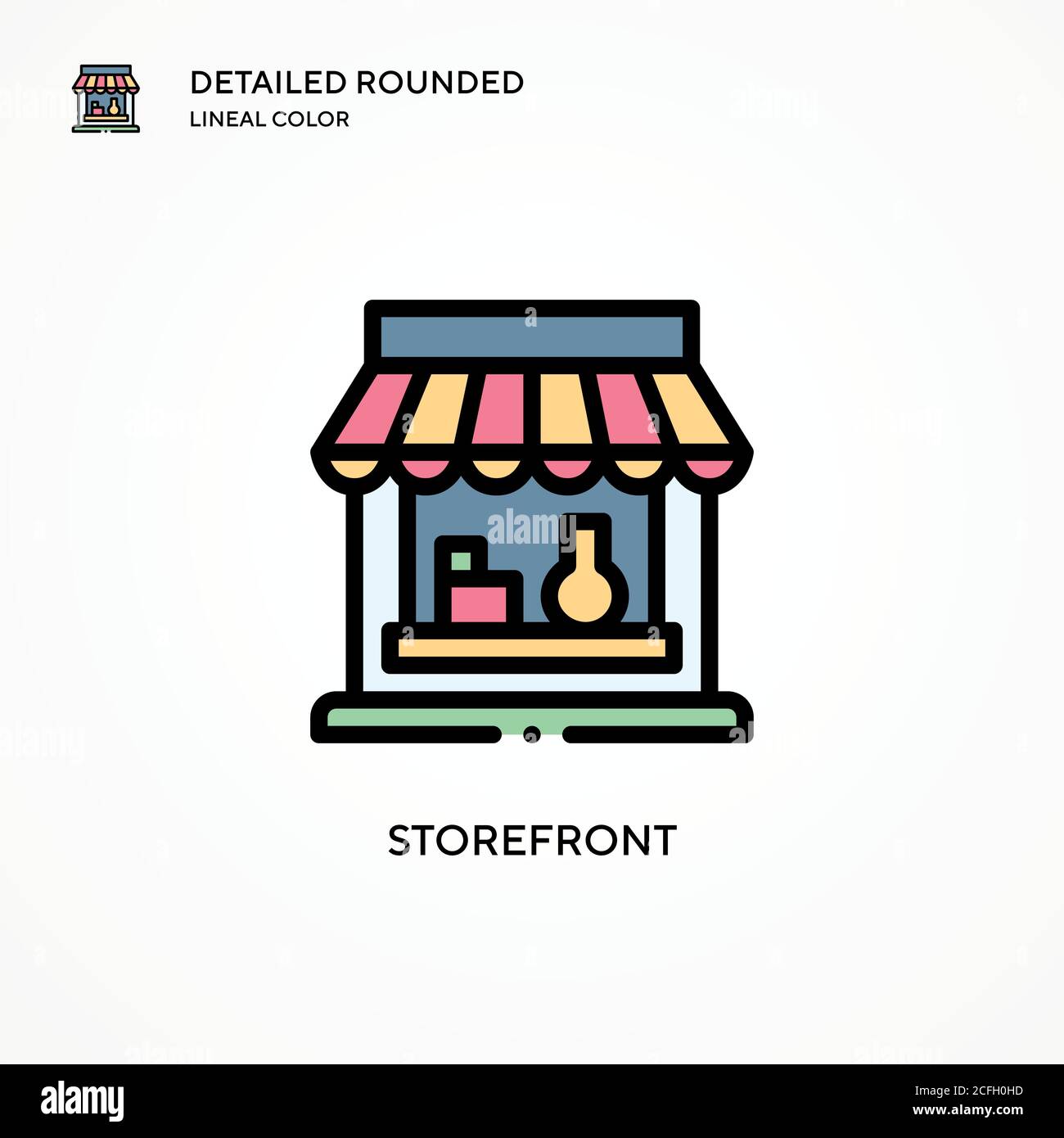 Storefront vector icon. Modern vector illustration concepts. Easy to ...