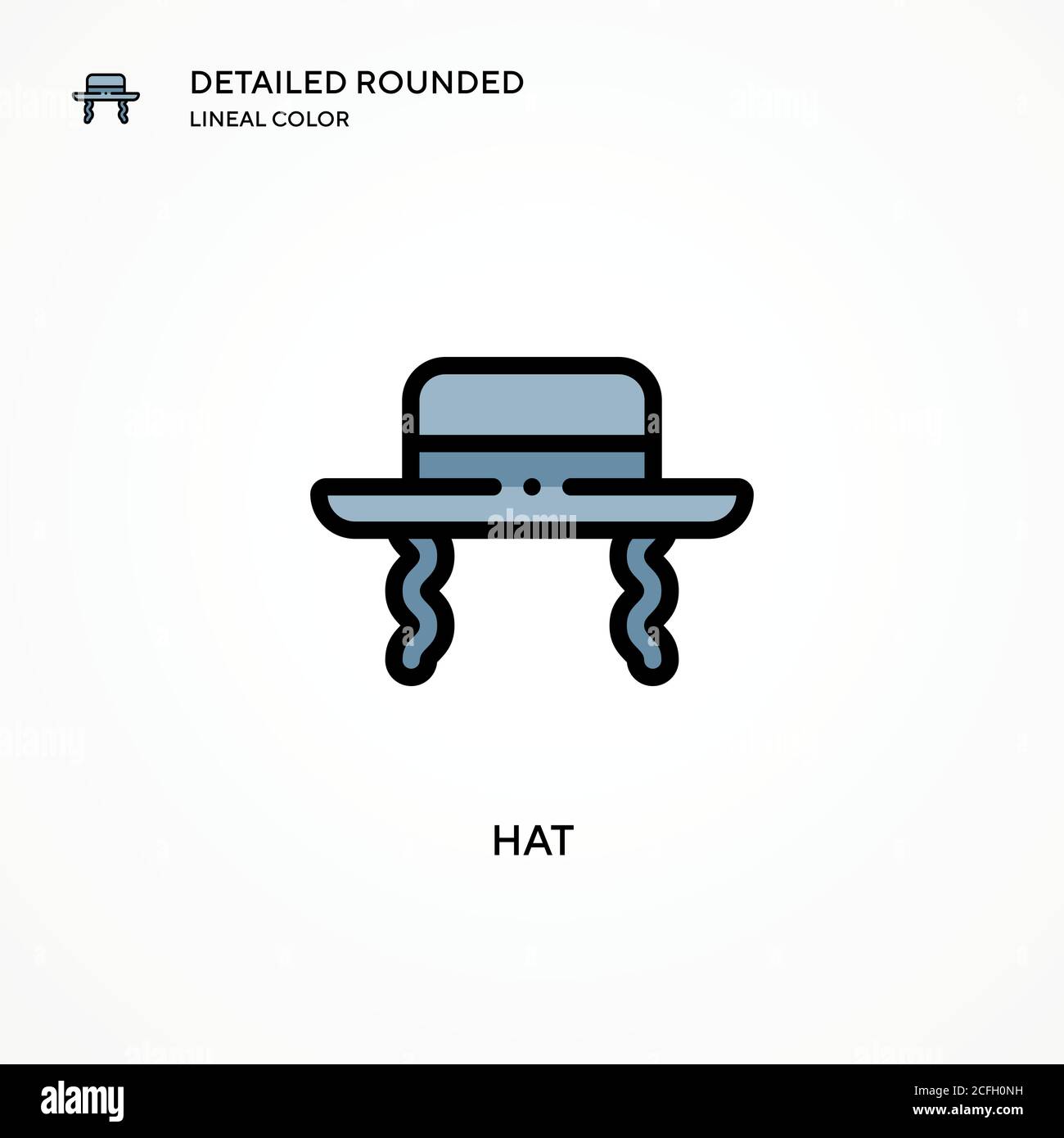 Hat vector icon. Modern vector illustration concepts. Easy to edit and ...