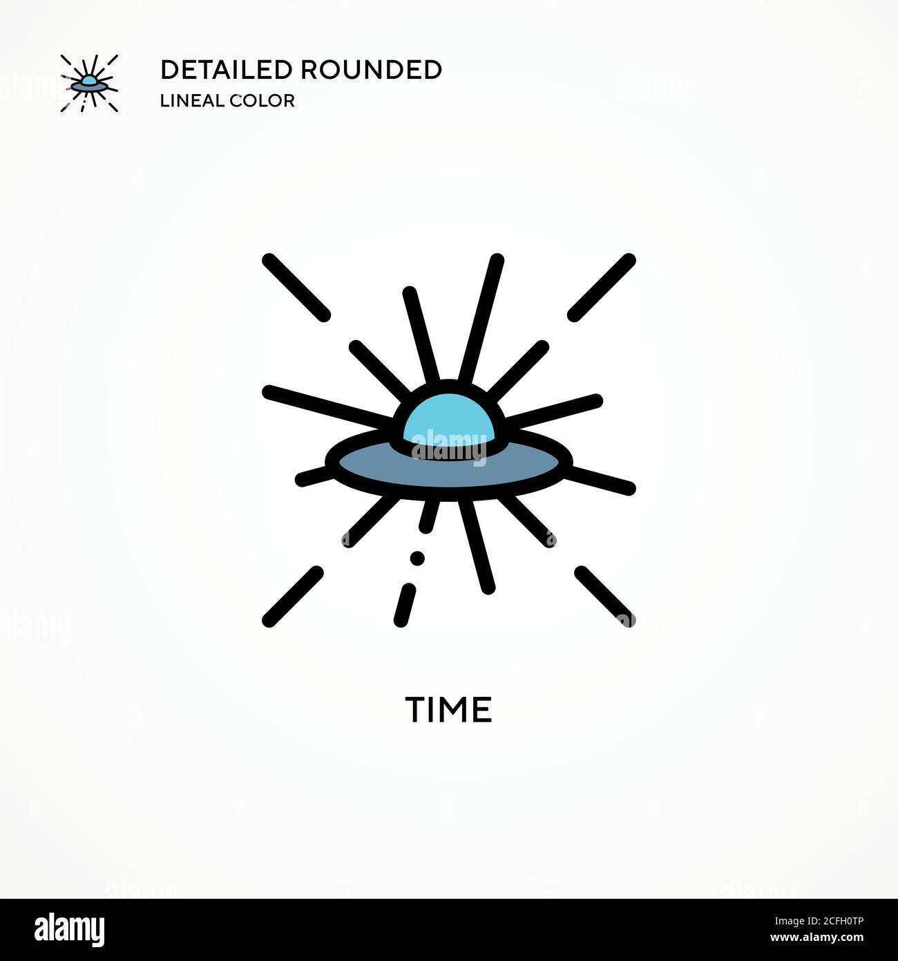 Time vector icon. Modern vector illustration concepts. Easy to edit and ...
