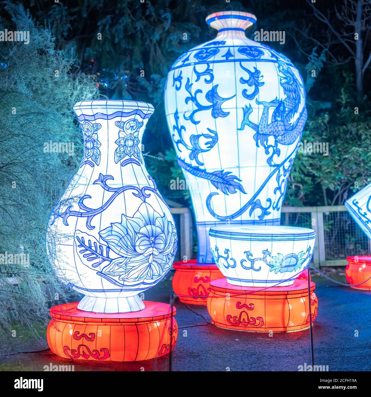 Dublin, Ireland, November 2018 Wild lights at Dublin zoo. Light