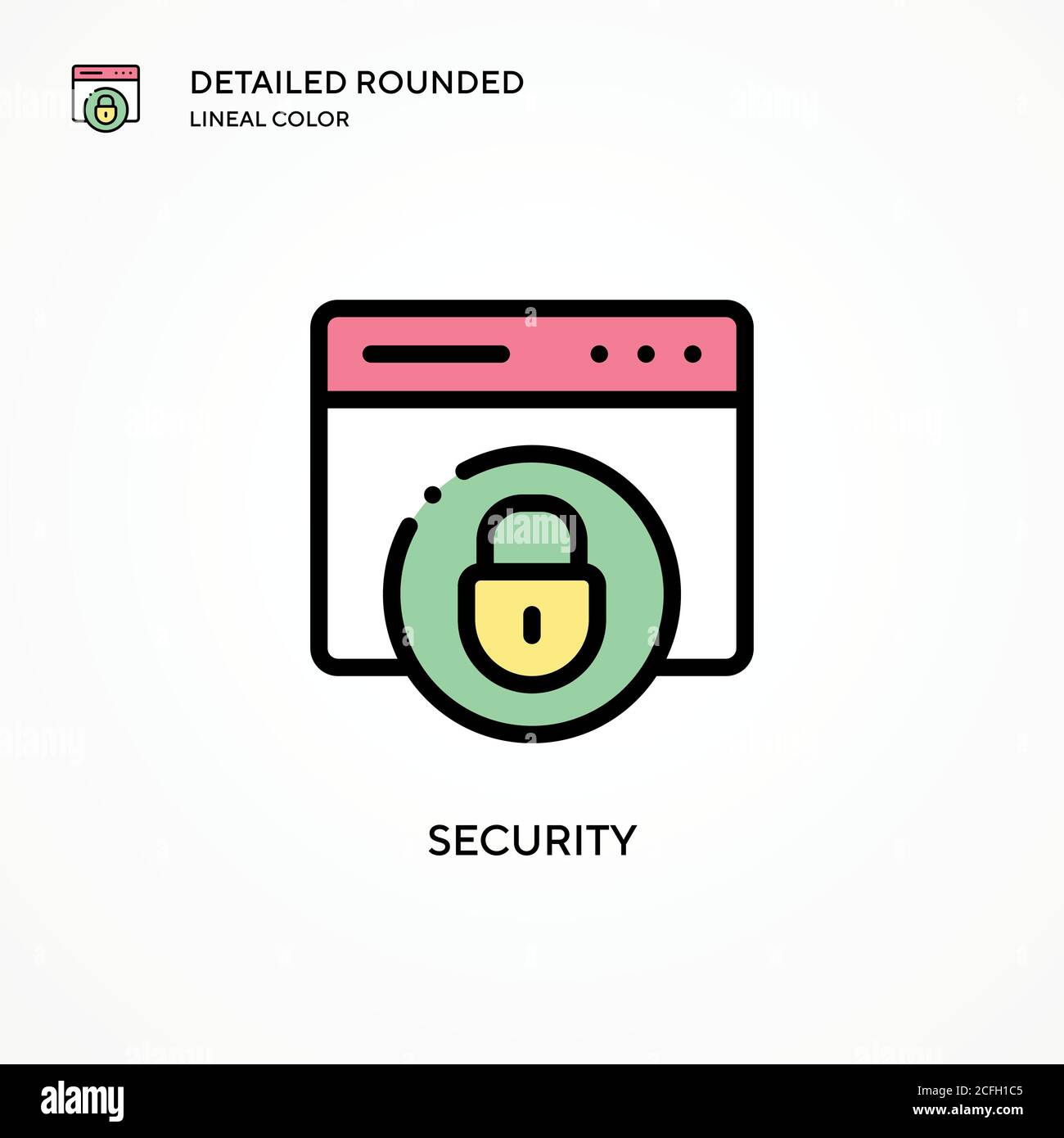Security vector icon. Modern vector illustration concepts. Easy to edit ...