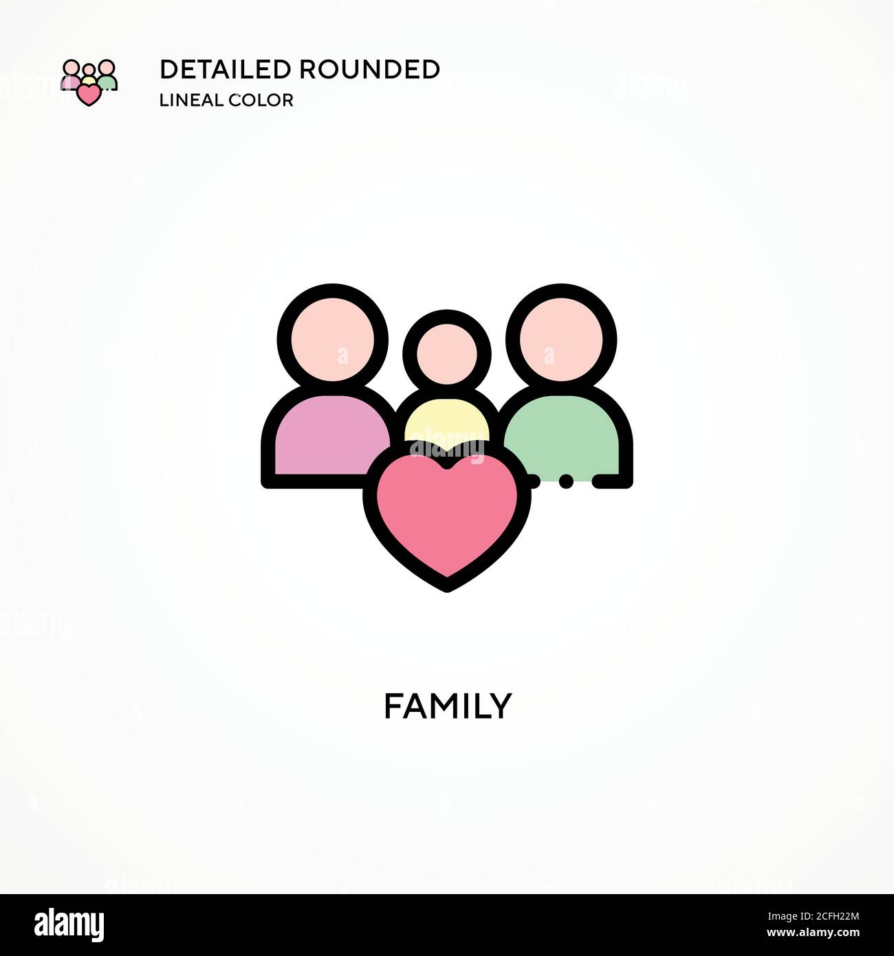 Family vector icon. Modern vector illustration concepts. Easy to edit ...