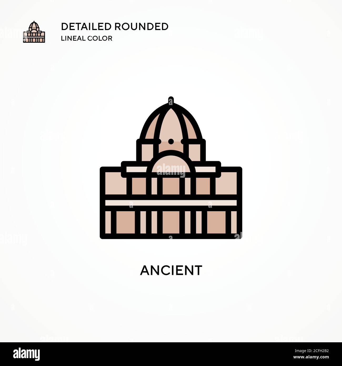 Ancient vector icon. Modern vector illustration concepts. Easy to edit ...