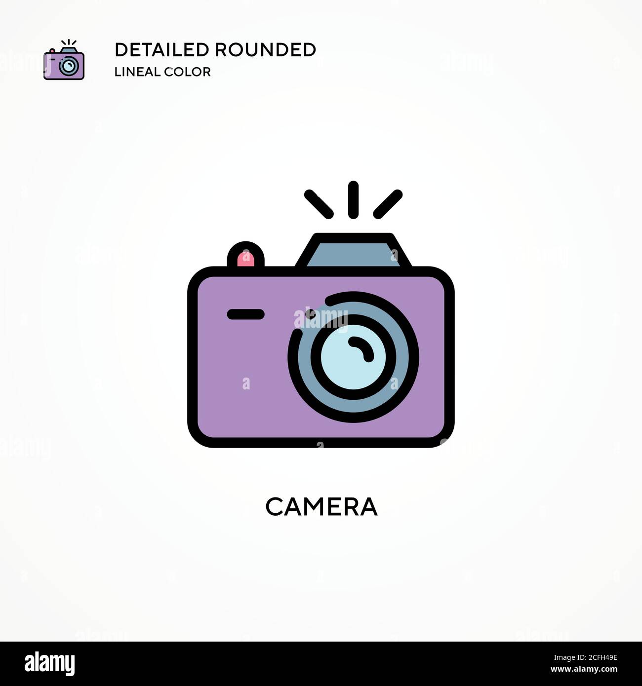 Camera vector icon. Modern vector illustration concepts. Easy to edit ...