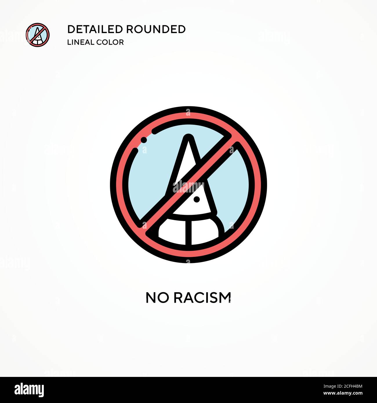 No racism vector icon. Modern vector illustration concepts. Easy to ...