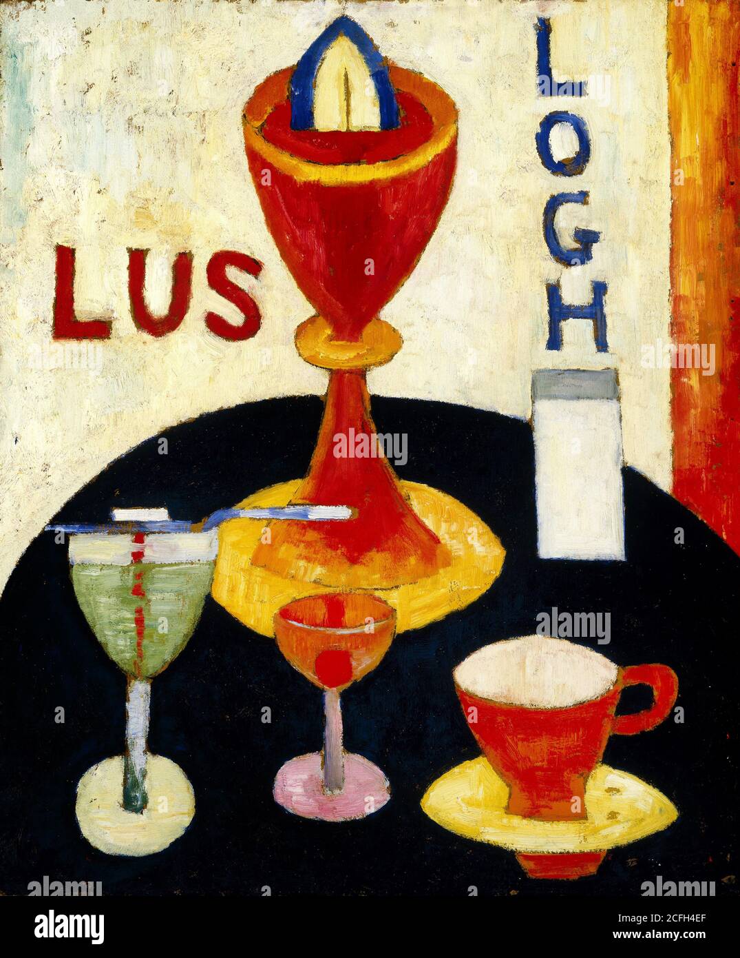 Marsden Hartley, Handsome Drinks, 1916, Oil on composition board, Brooklyn Museum, New York, USA Stock Photo