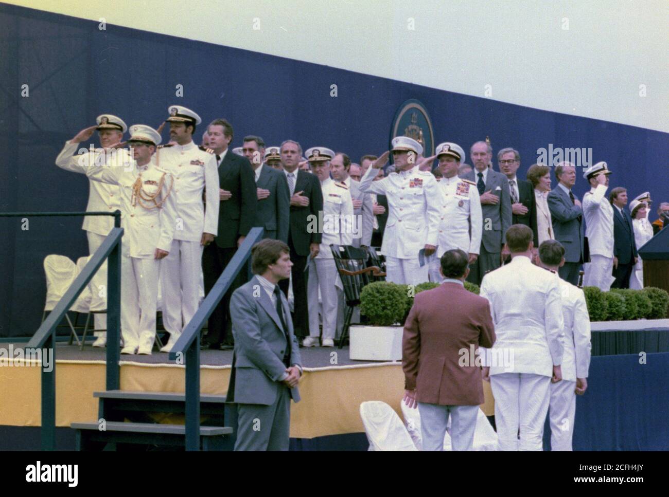 Jimmy Carter visit the Naval Academy at Annapolis MD ca. 7 June 1978