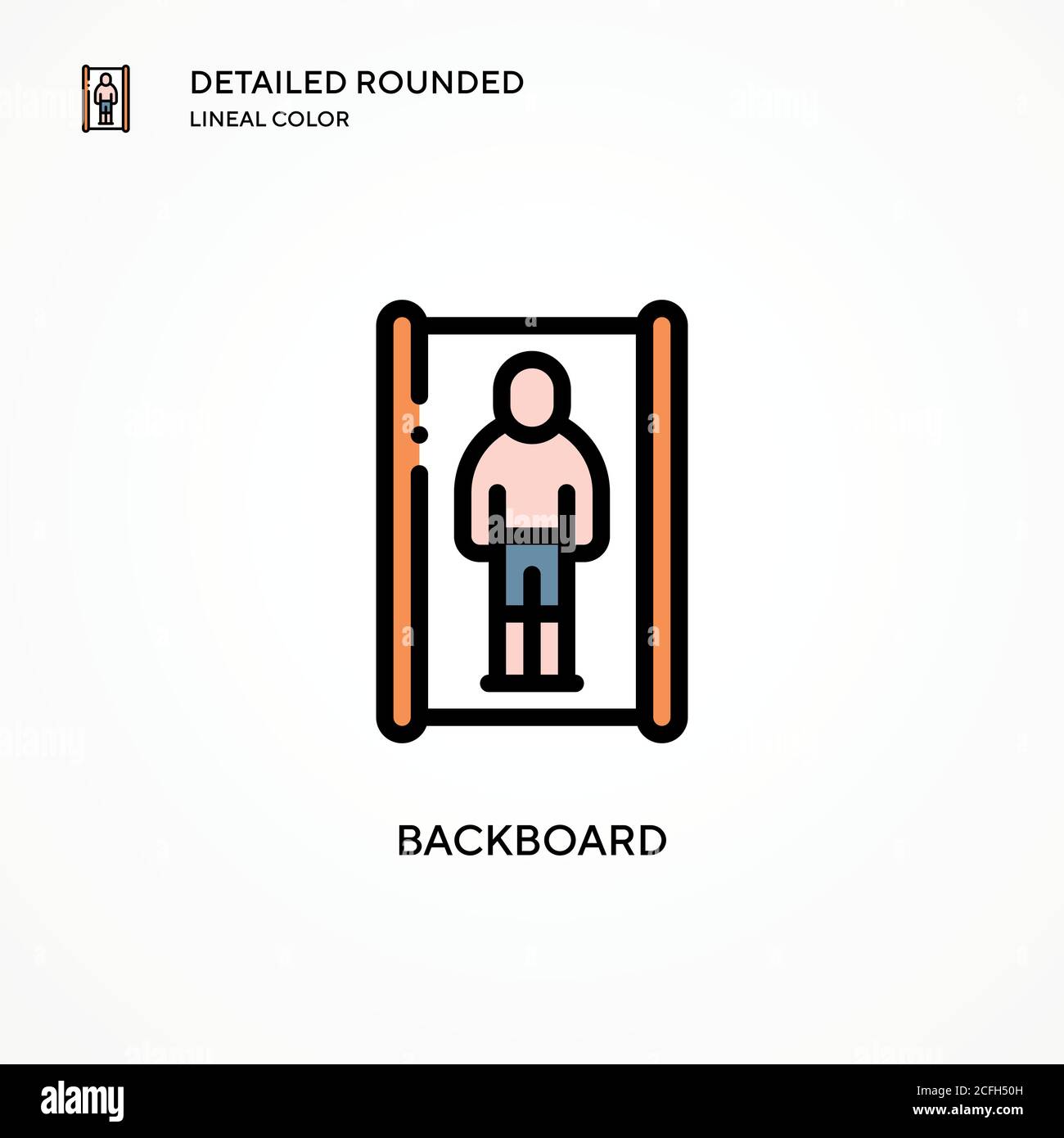 Backboard vector icon. Modern vector illustration concepts. Easy to ...