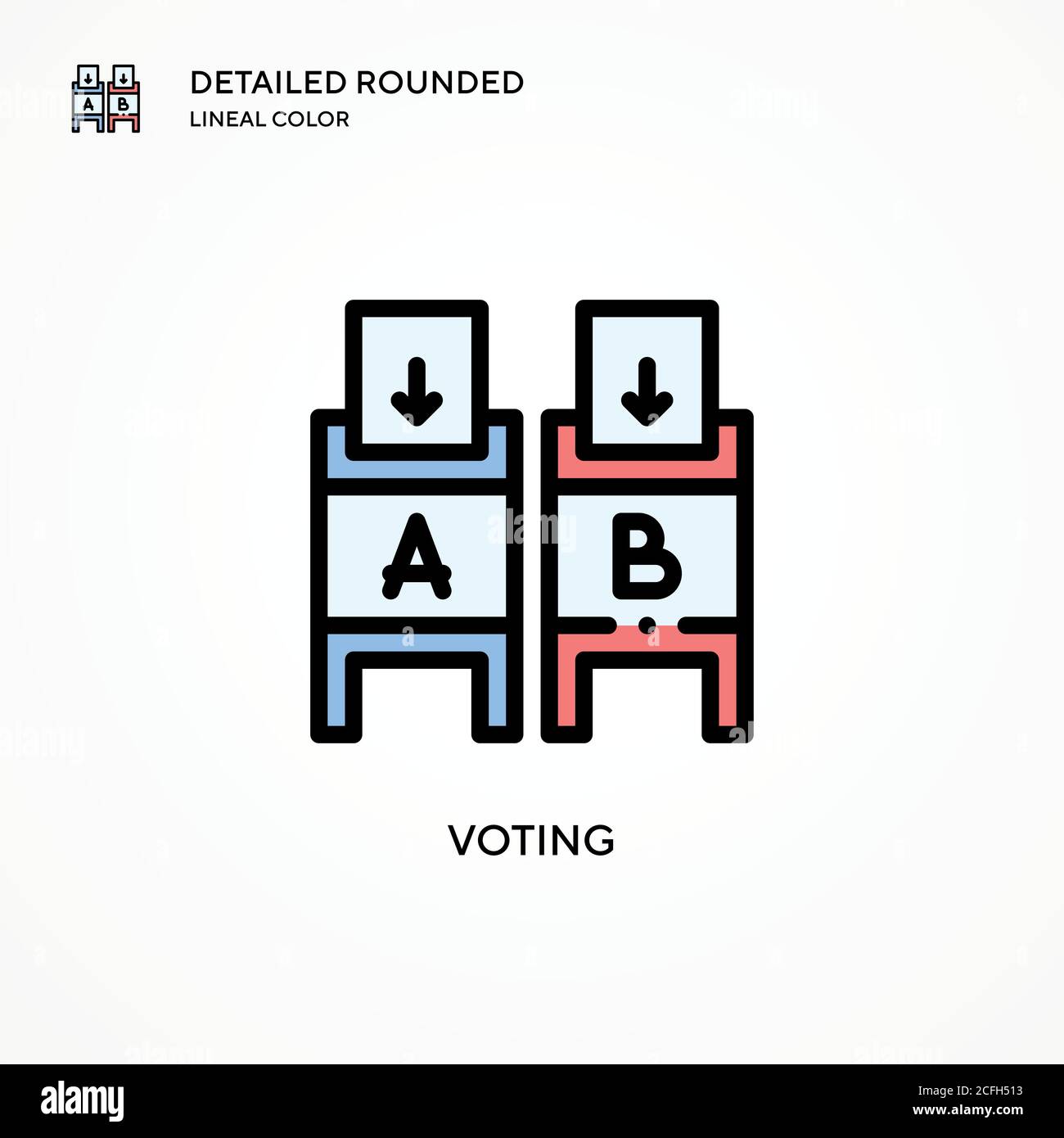 Voting vector icon. Modern vector illustration concepts. Easy to edit ...