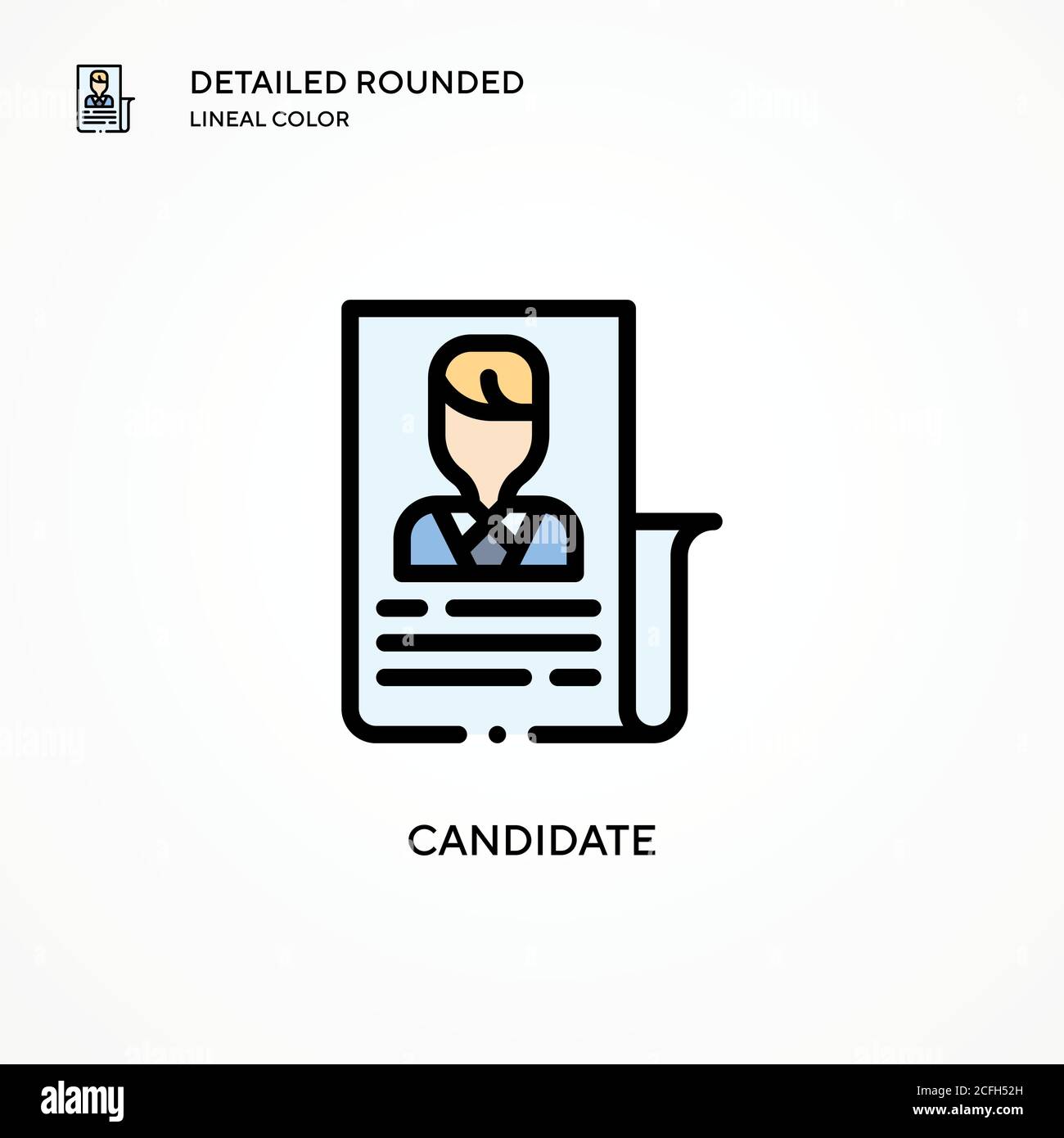 Candidate vector icon. Modern vector illustration concepts. Easy to ...