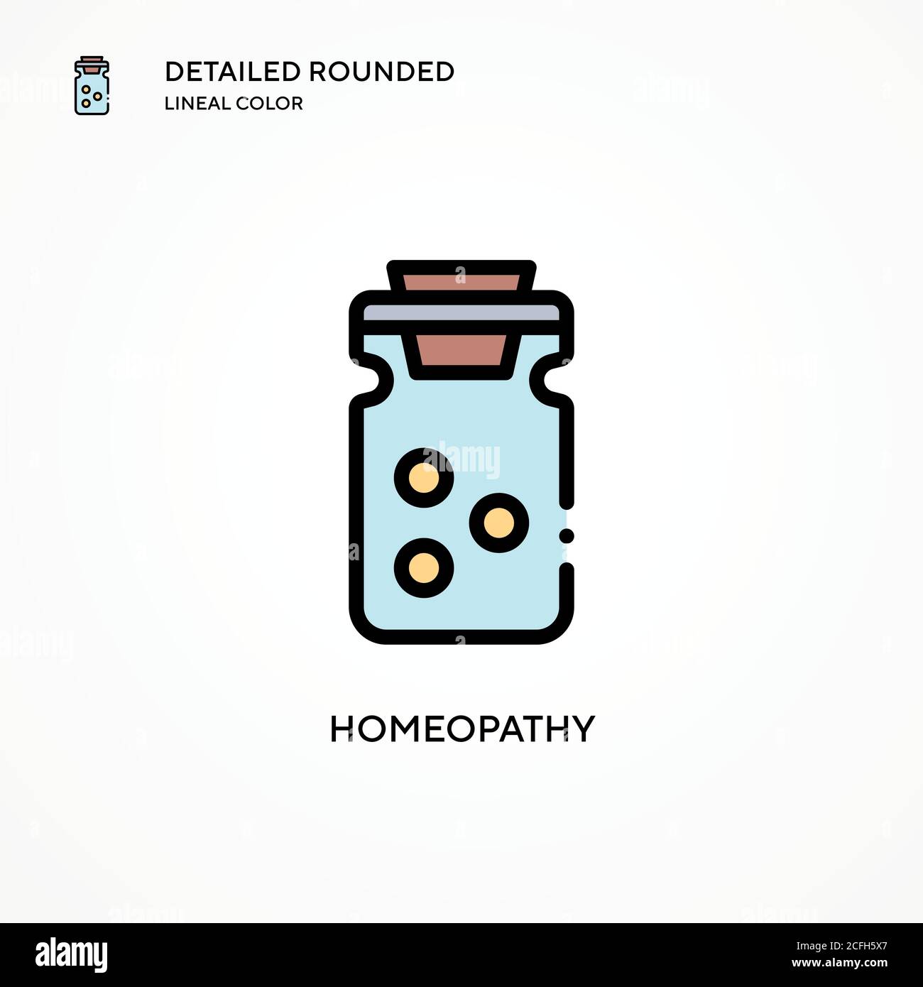 Homeopathy globules flower Stock Vector Images - Alamy