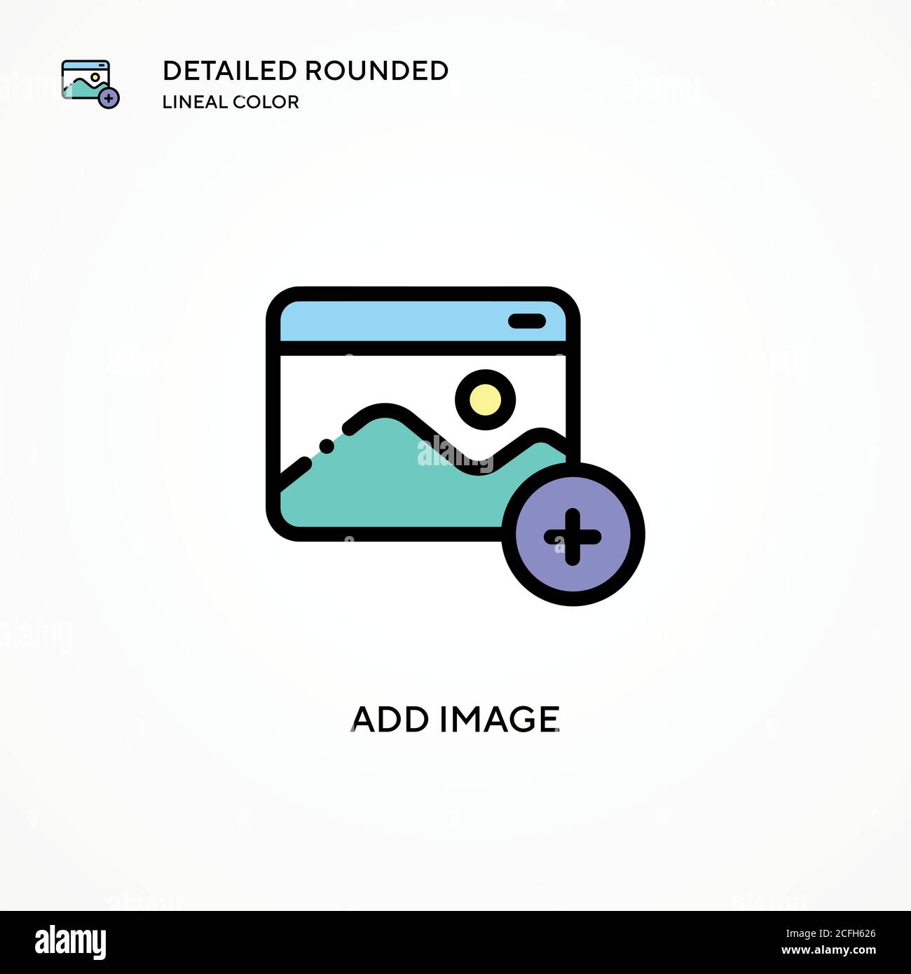 Add image vector icon. Modern vector illustration concepts. Easy to ...