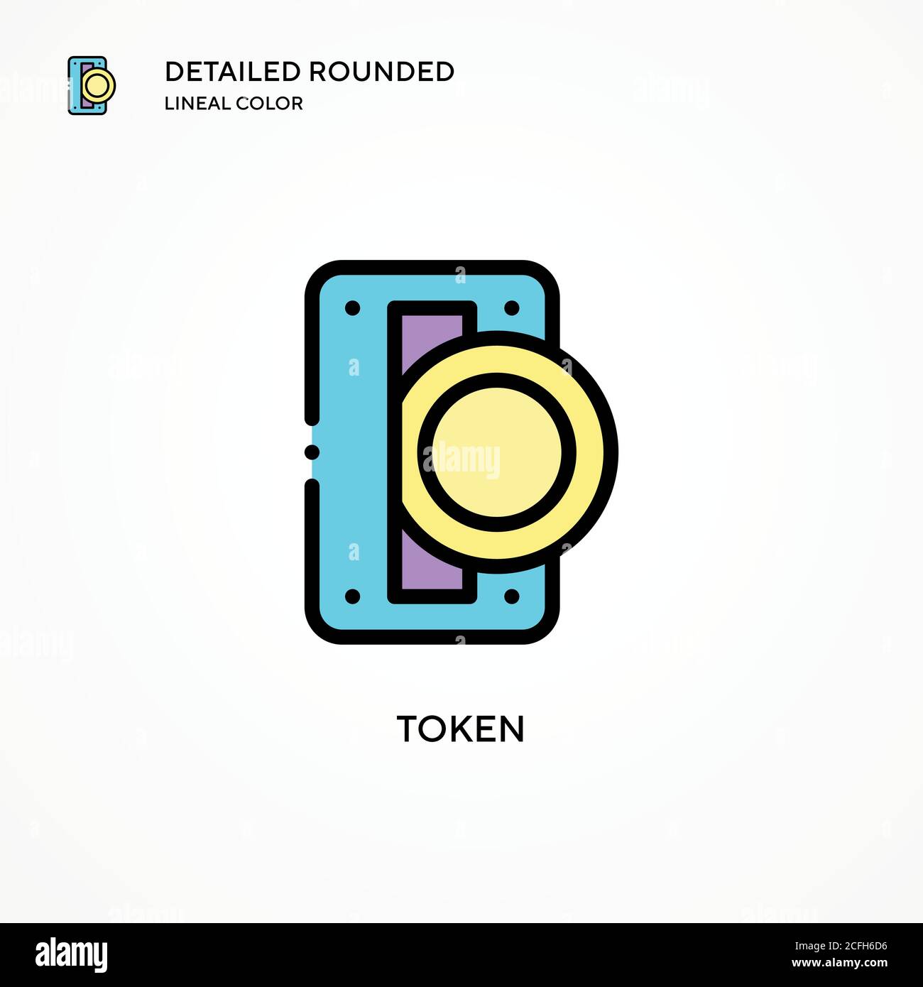 Market tokens Stock Vector Images - Alamy