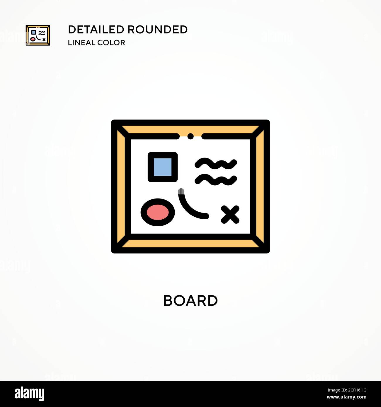 Board vector icon. Modern vector illustration concepts. Easy to edit ...