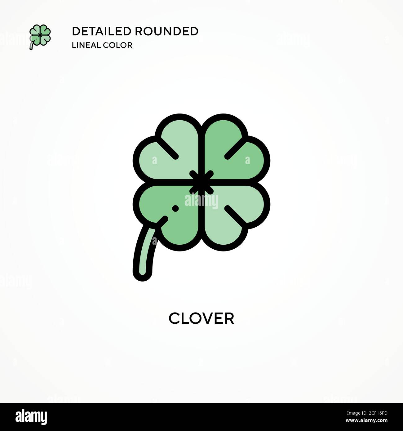 Clover vector icon. Modern vector illustration concepts. Easy to edit ...