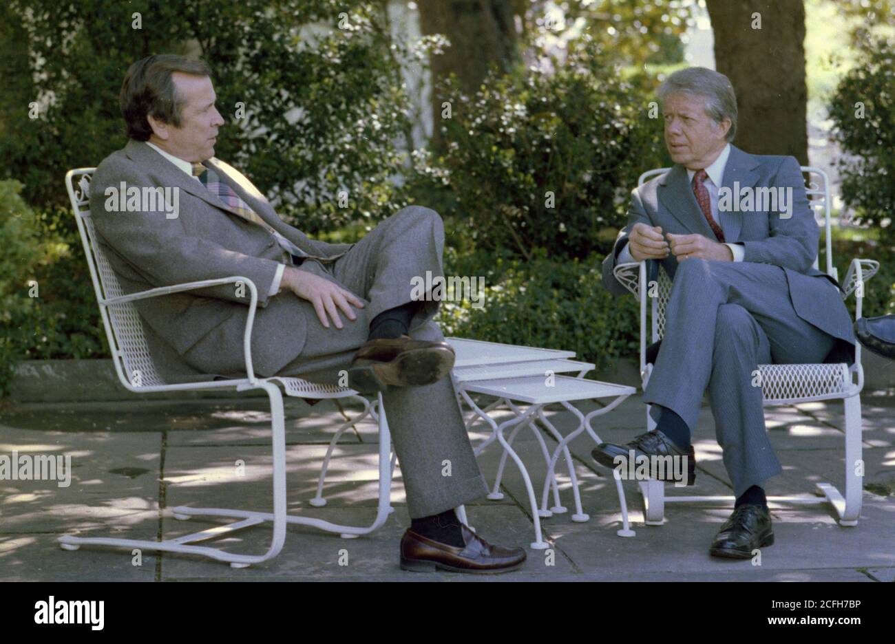Senator Howard Baker with Jimmy Carter ca.  2 May 1978 Stock Photo