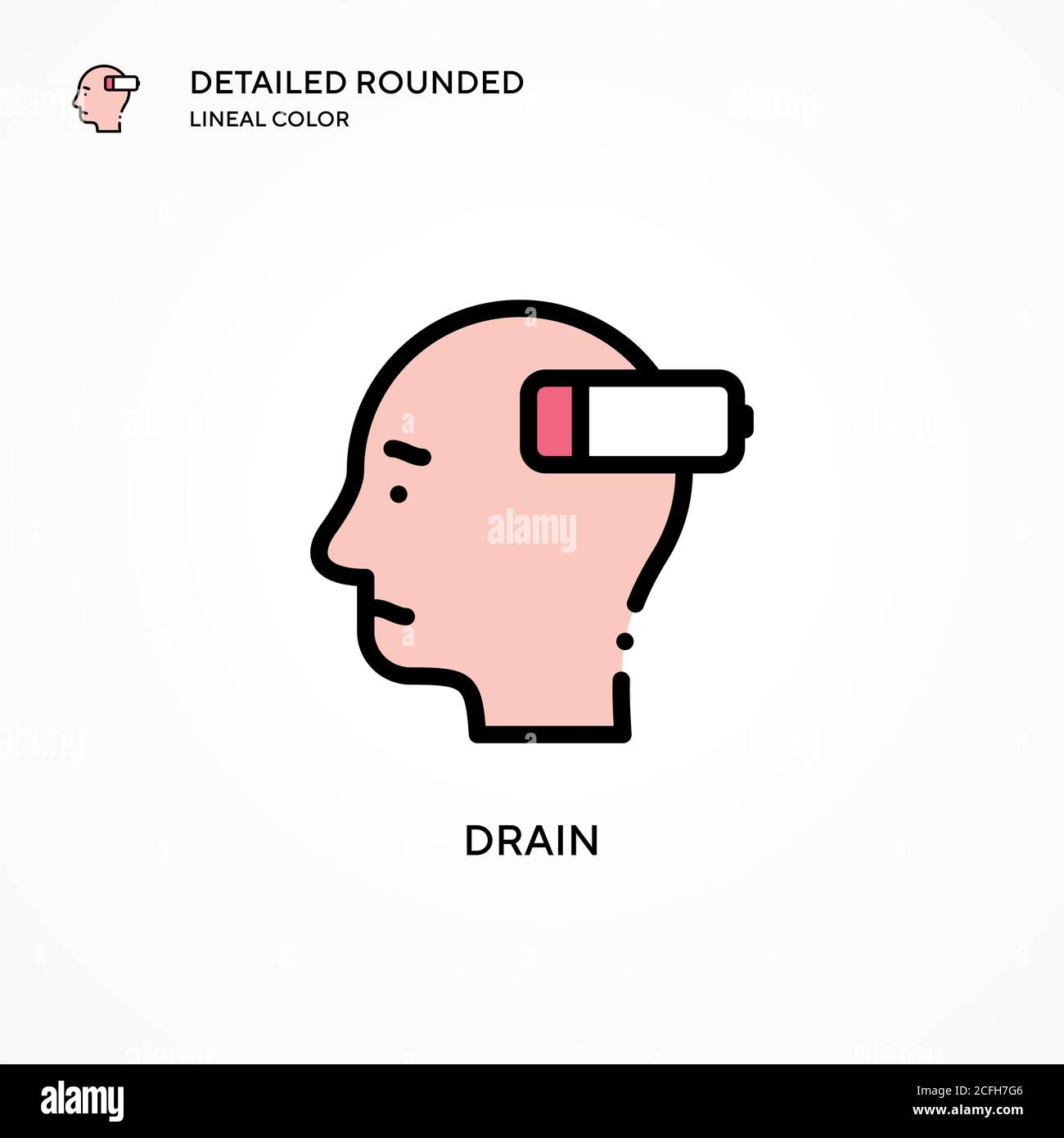 Drain vector icon. Modern vector illustration concepts. Easy to edit and customize. Stock Vector