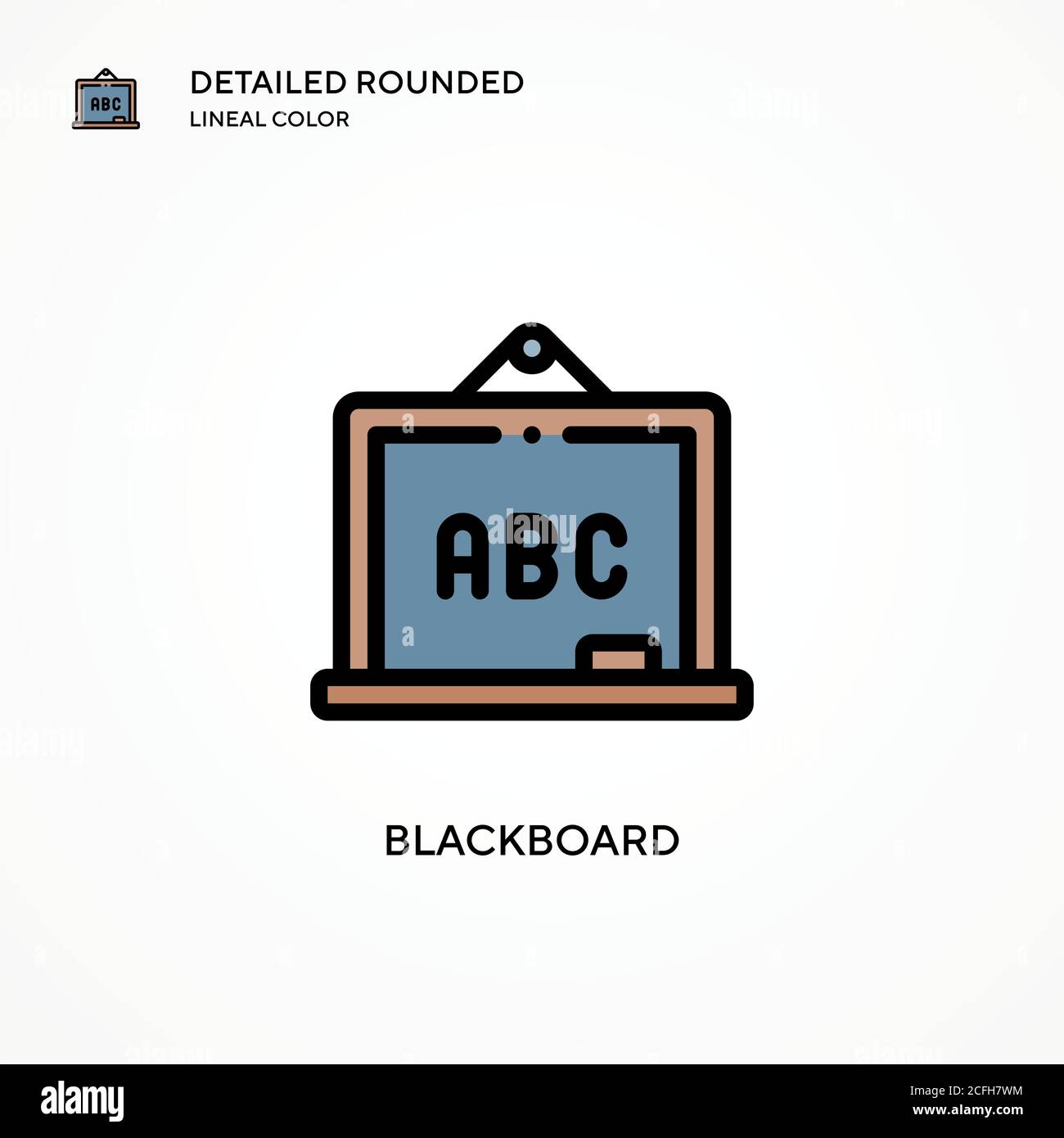Blackboard vector icon. Modern vector illustration concepts. Easy to edit and customize. Stock Vector