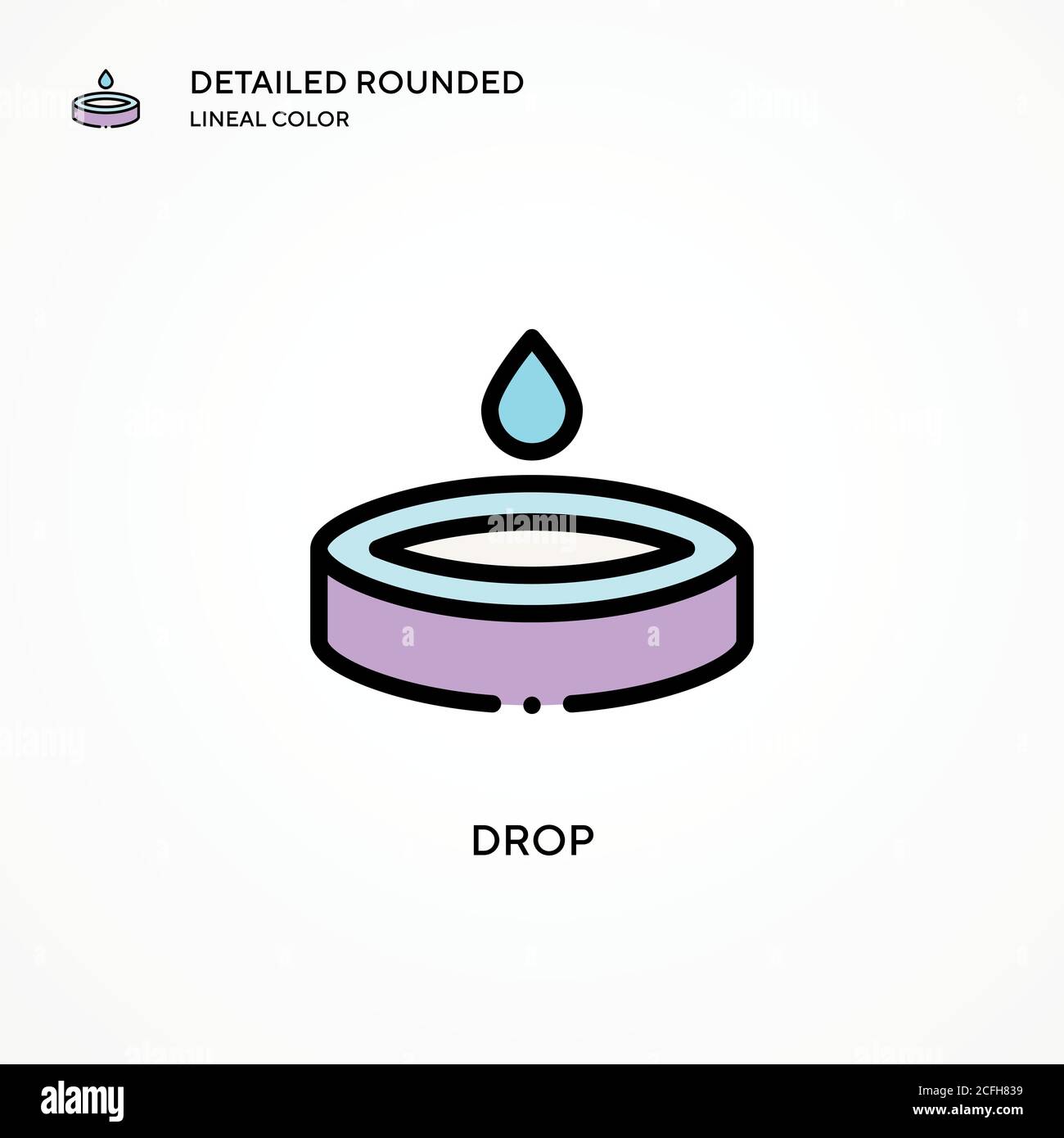 Drop vector icon. Modern vector illustration concepts. Easy to edit and ...