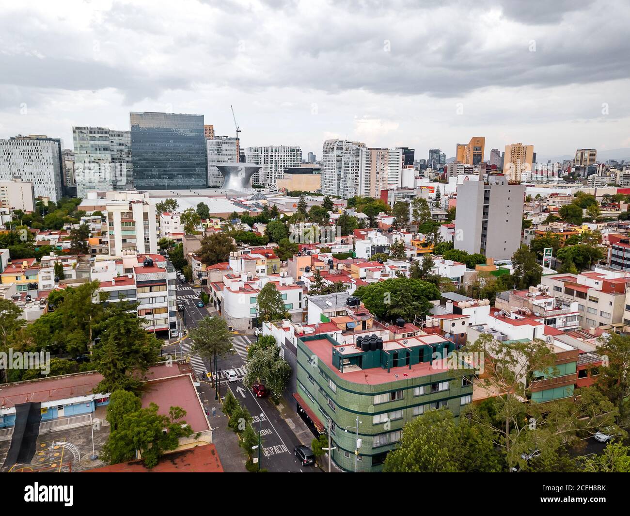 Mexico City panoramic view Polanco Stock Photo Alamy