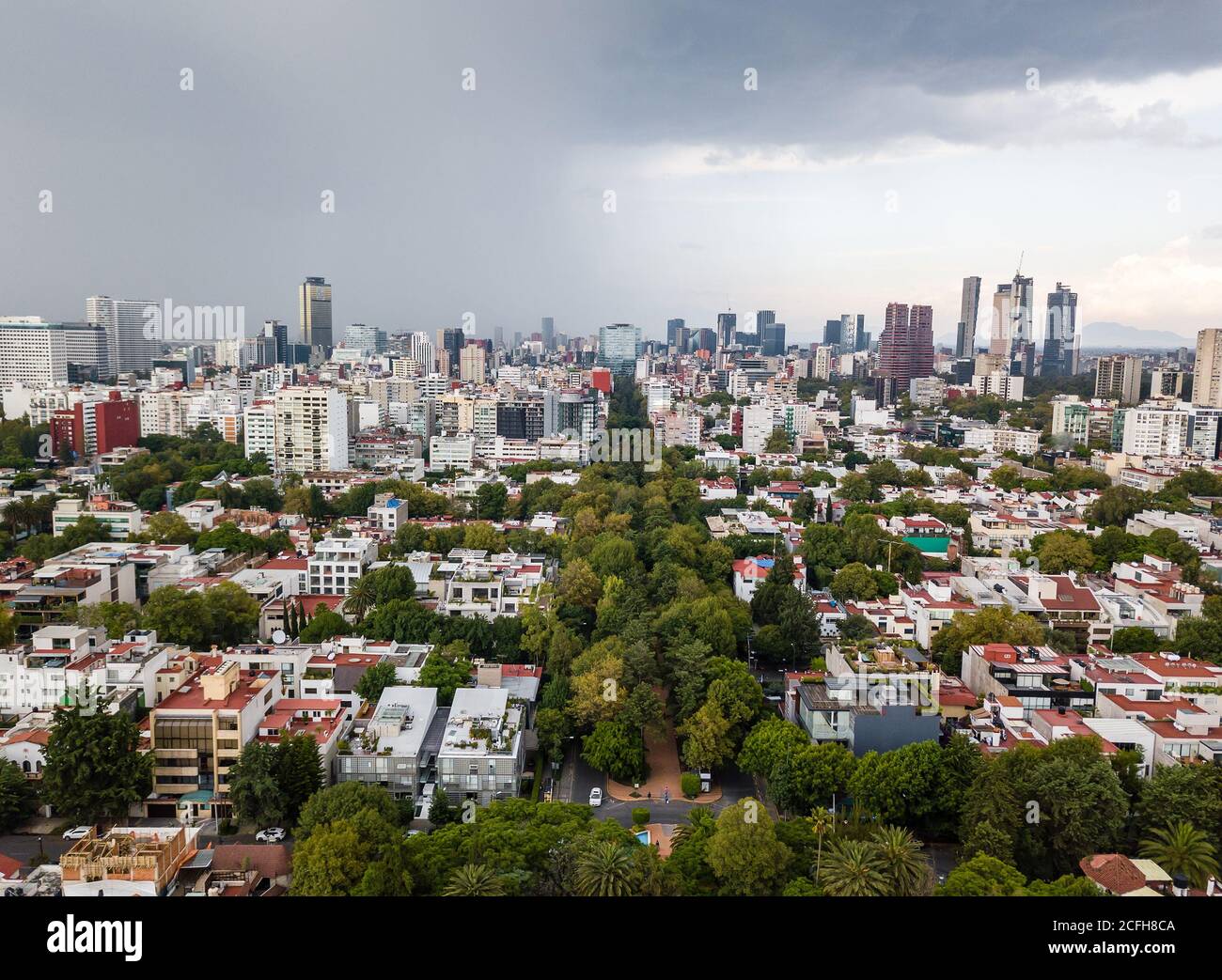 Mexico City panoramic view Polanco Stock Photo Alamy