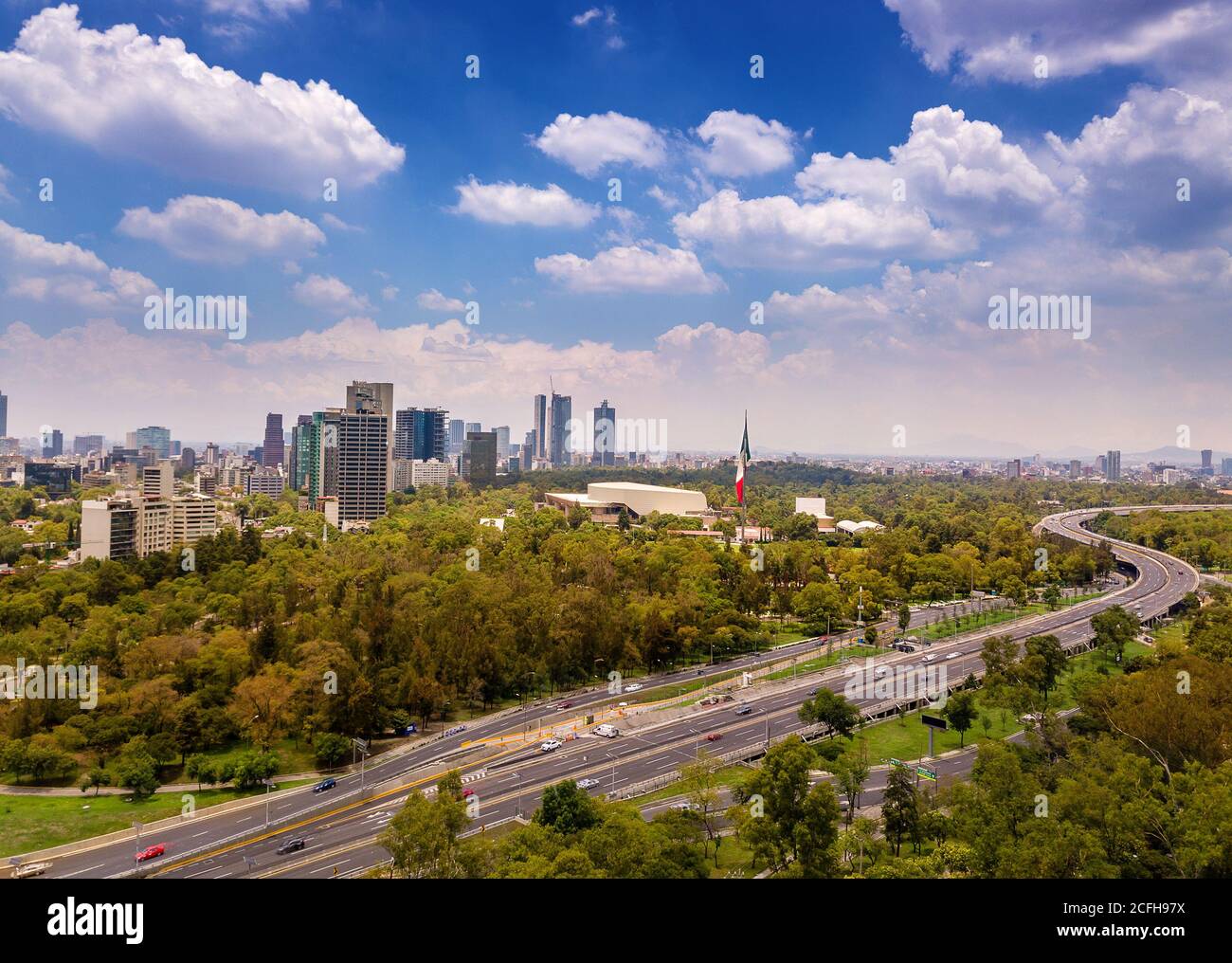 Mexico City Polanco Aerial View Stock Photo Alamy