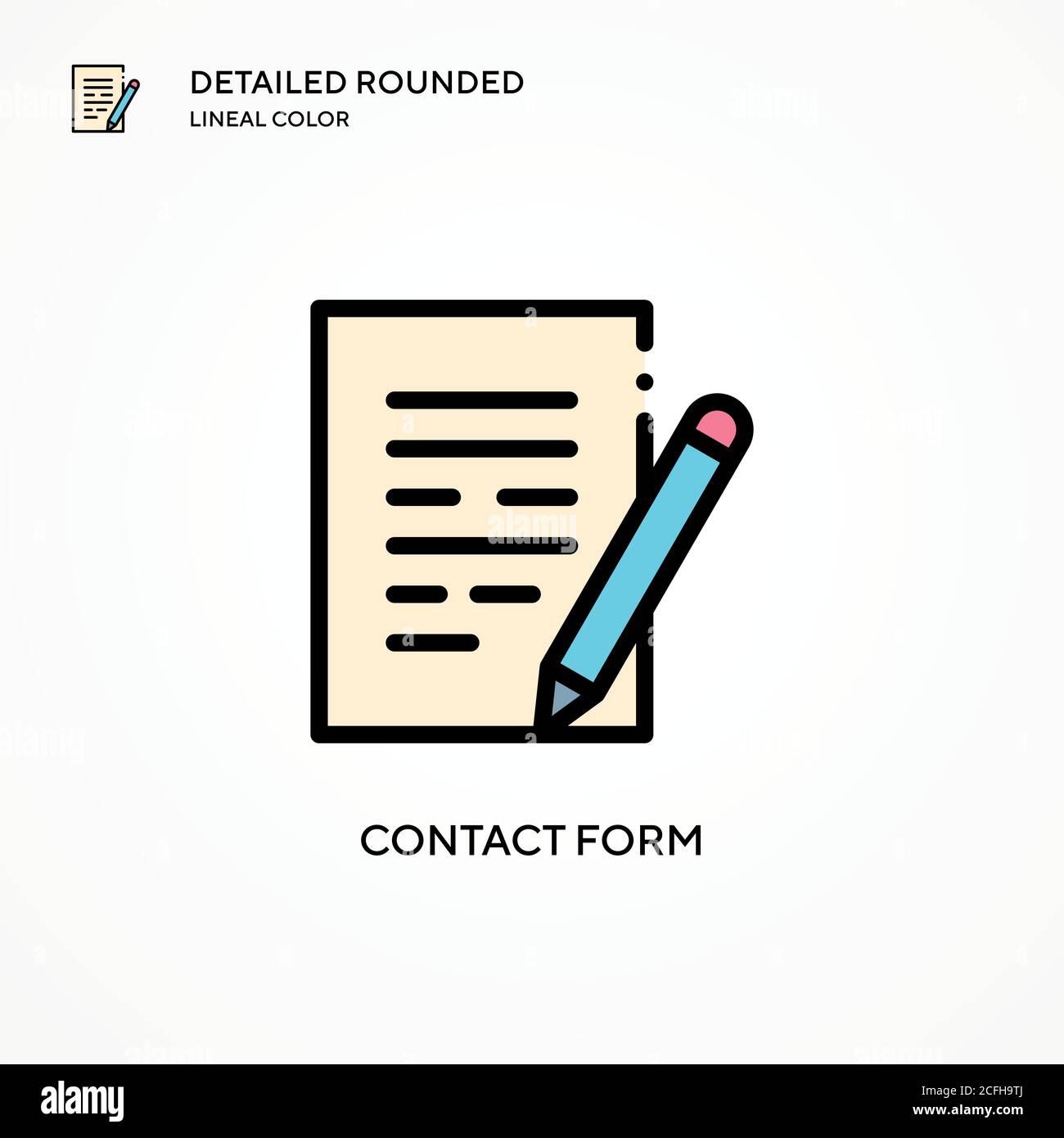 Contact form vector icon. Modern vector illustration concepts. Easy to ...