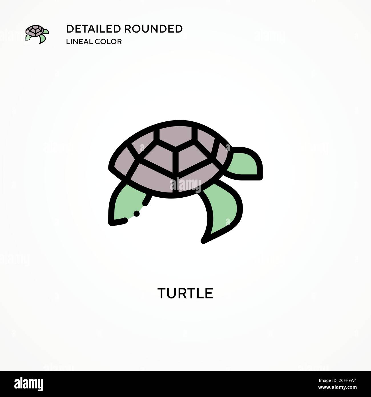 Turtle vector icon. Modern vector illustration concepts. Easy to edit ...