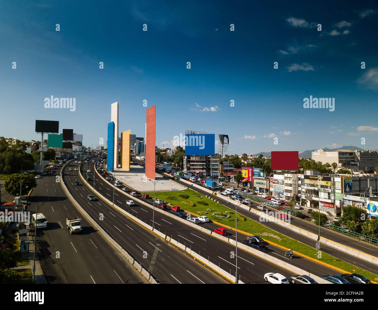 Mexico City: Torres de Satelite Stock Photo