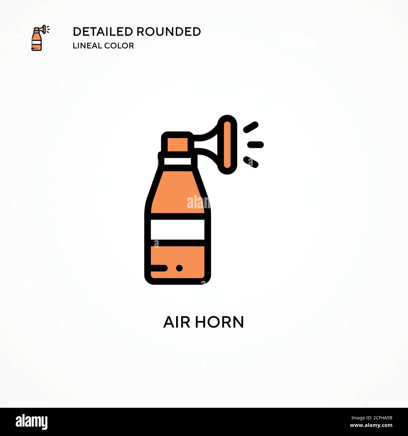 Air horn vector icon. Modern vector illustration concepts. Easy to edit