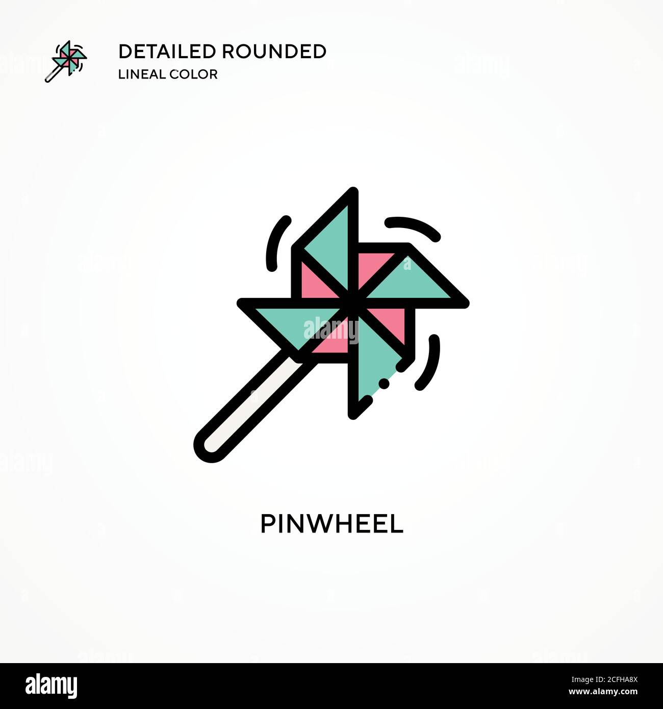 Pinwheel vector icon. Modern vector illustration concepts. Easy to edit ...