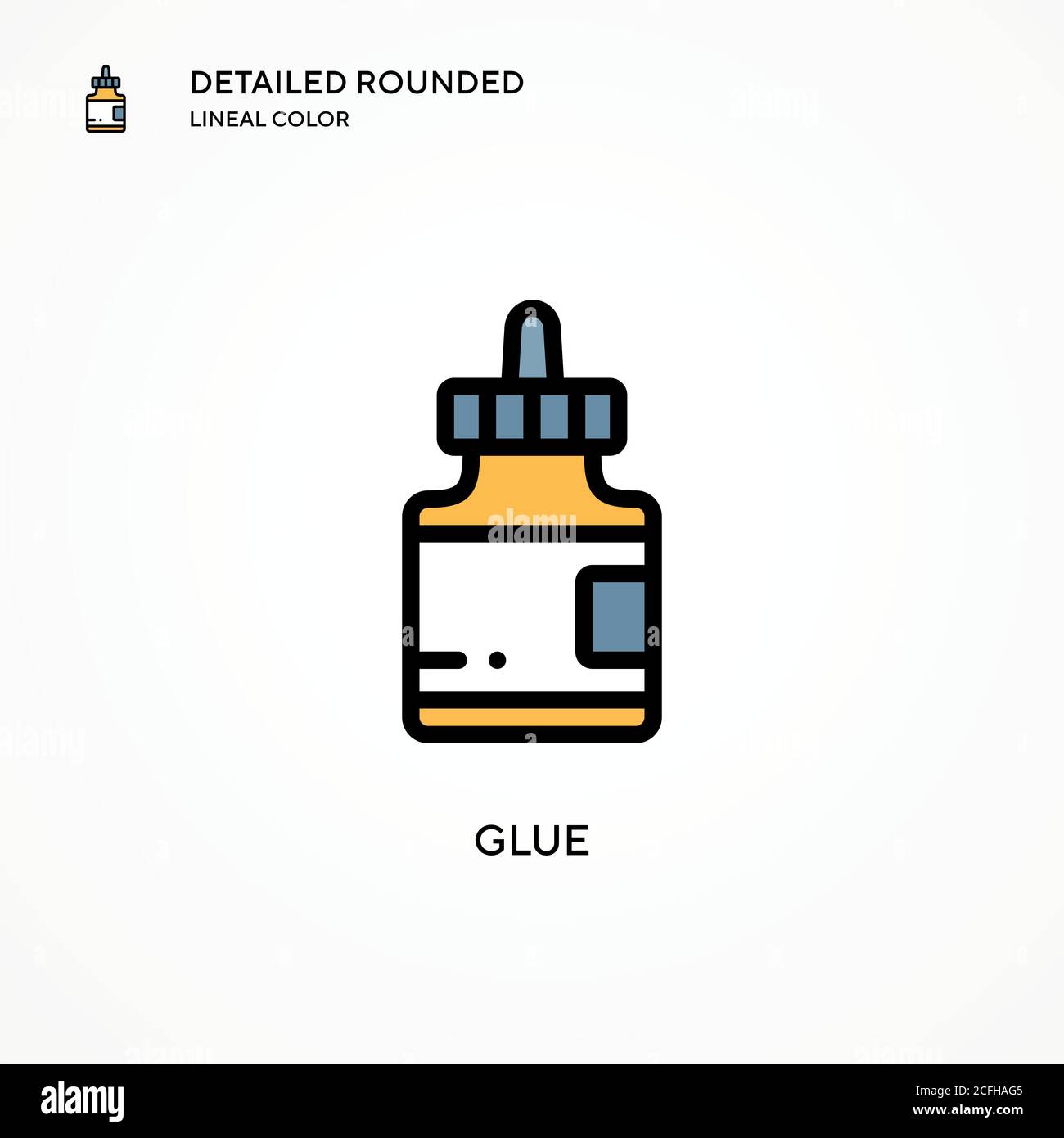 Glue vector icon. Modern vector illustration concepts. Easy to edit and customize. Stock Vector