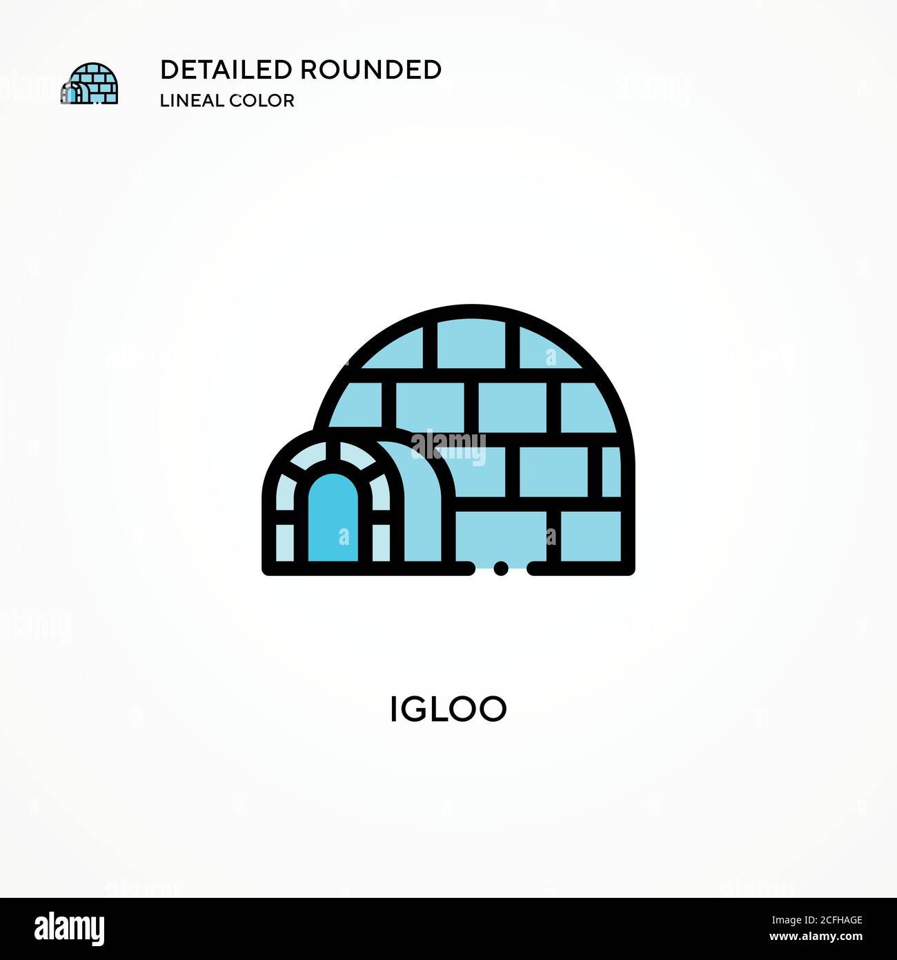 Igloo vector icon. Modern vector illustration concepts. Easy to edit ...