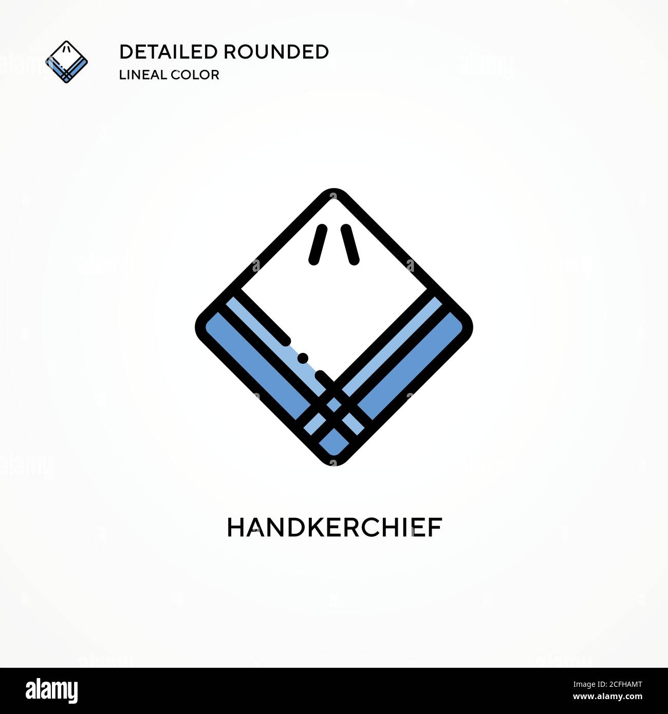 Handkerchief vector icon. Modern vector illustration concepts. Easy to edit and customize. Stock Vector