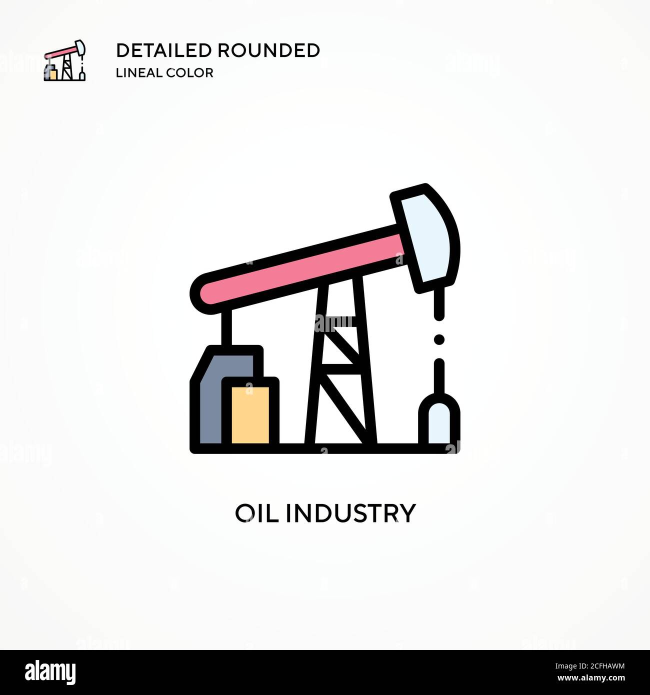 Oil industry vector icon. Modern vector illustration concepts. Easy to